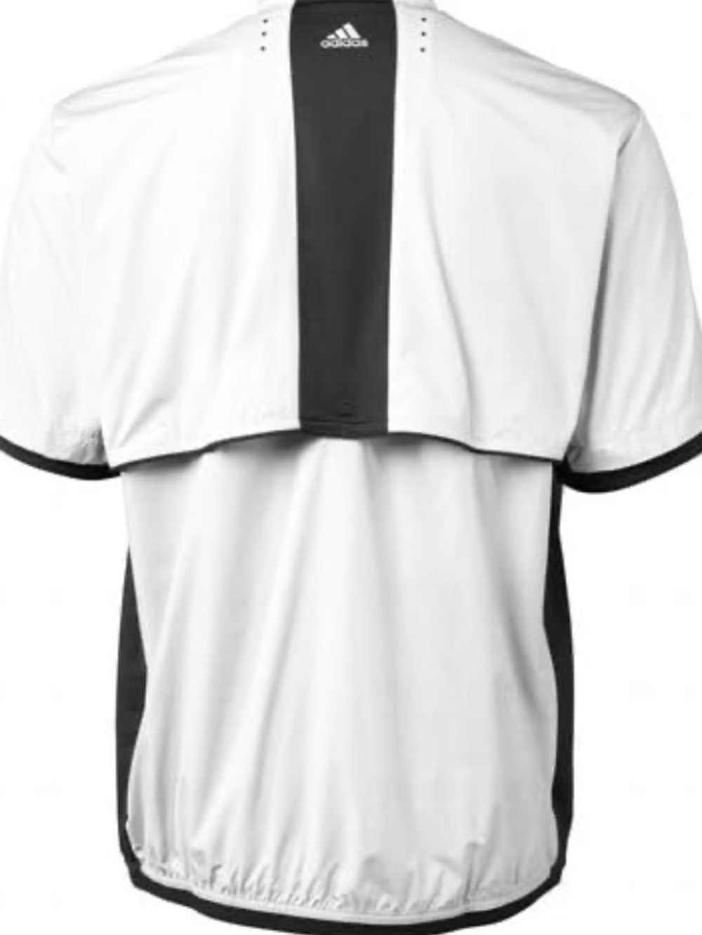 Adidas White Golf ClimaProof Pullover with Black Trim